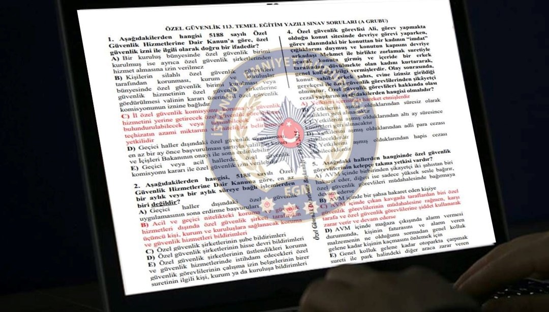 ÖGG ne zaman? Özel Güvenlik 115. Temel Eğitim ve 91. Yenileme Eğitimi Sınavı Takvimi